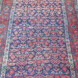 Tapis d'orient ancien fait main persan couloir bidjar 2,17 x 1,08 m