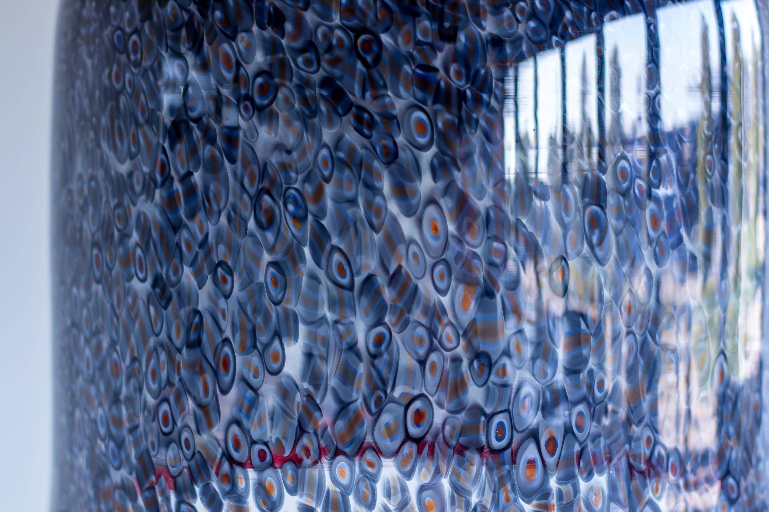 Suspension en verre de Murano "Neverino" de Vistosi - Gae Aulenti, Italie, 1970
