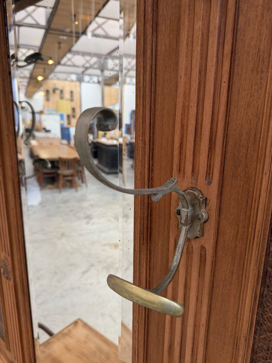 Large mahogany entrance wardrobe