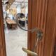 Large mahogany entrance wardrobe