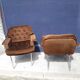 Pair of velvet armchairs