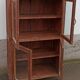 Old wooden glazed cabinet with four doors