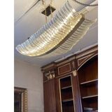 Contemporary luxury "triedro" sail chandelier