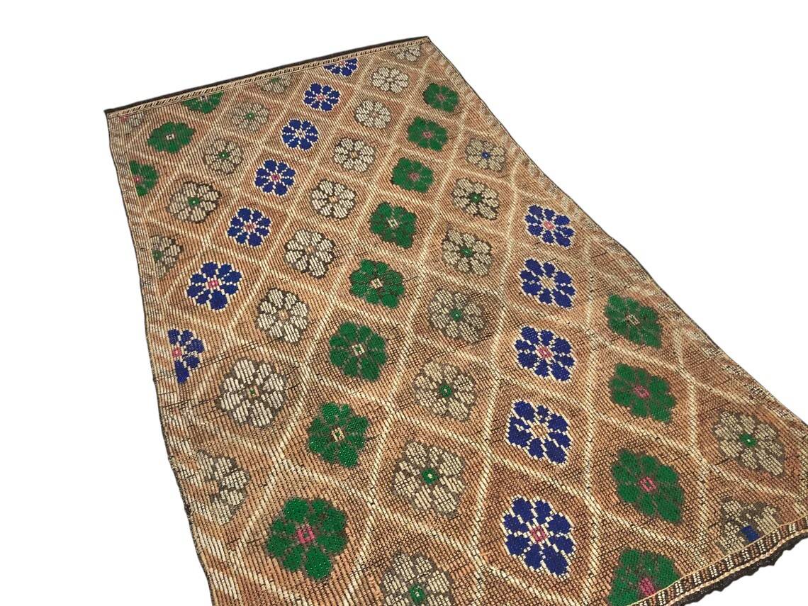 Geometric Tribal Kilim Rug