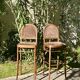 Pair of bar stools/high chairs - Thonet style