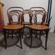 Set of 5 bentwood bistro chairs in THONET style no. 14