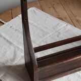 Vintage dark wood wall shelf