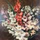 Tableau Huile Sur Toile Nature Morte Aux Fleurs , Aimé Perret (1846-1927)