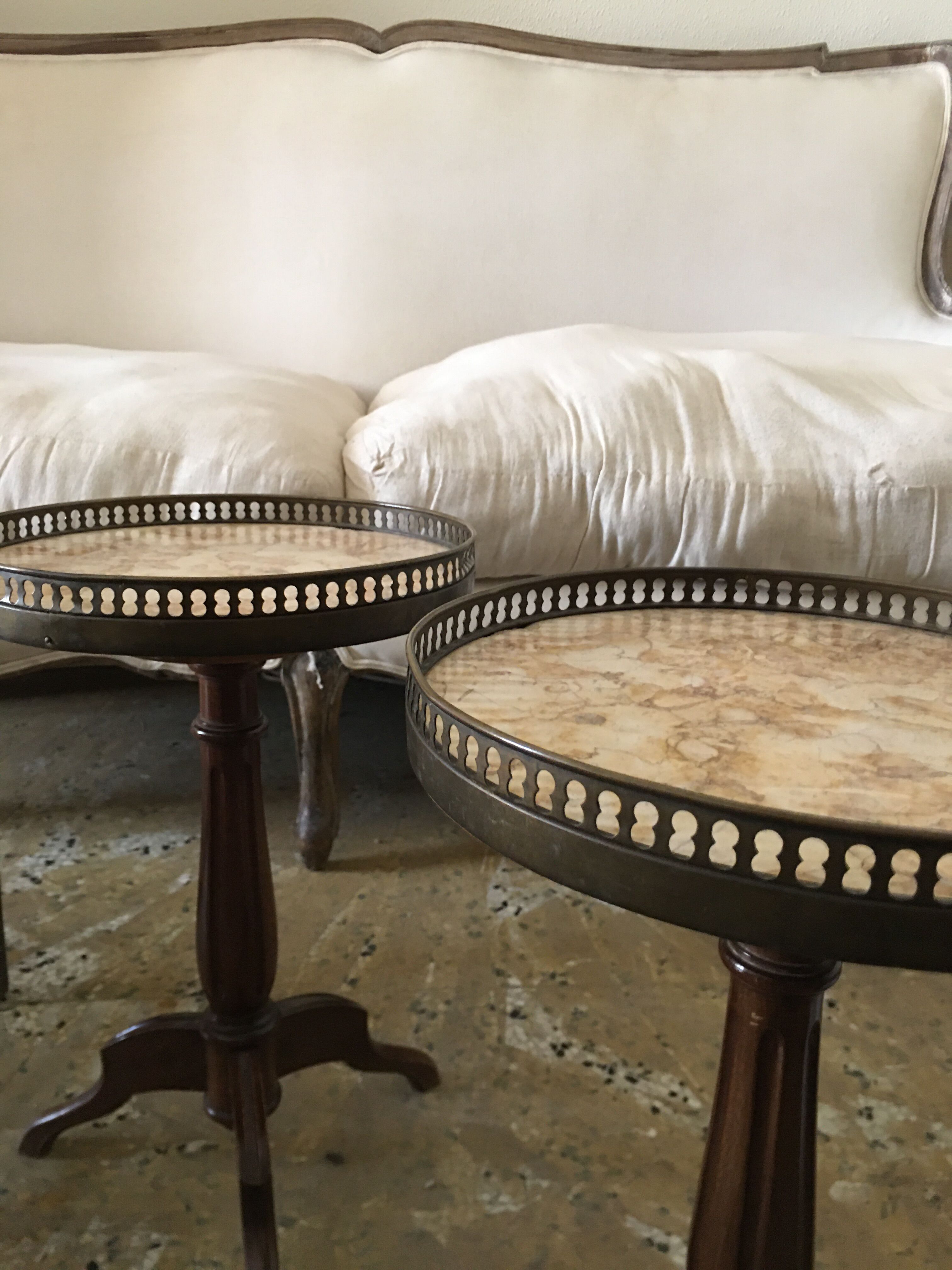 Pair of Louis XVI style pedestas