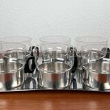 Ensemble de verres à thé et plateau allemands du milieu du siècle moderne de WMF, années 1960, lot de 7