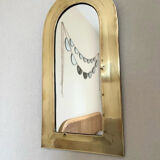 Vintage brass mirror