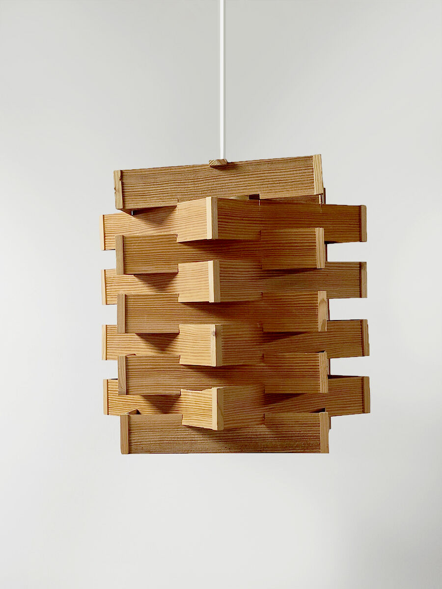 Vintage Swedish design pendant lamp 'Pinewood'