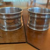 Pair of silver towel rings