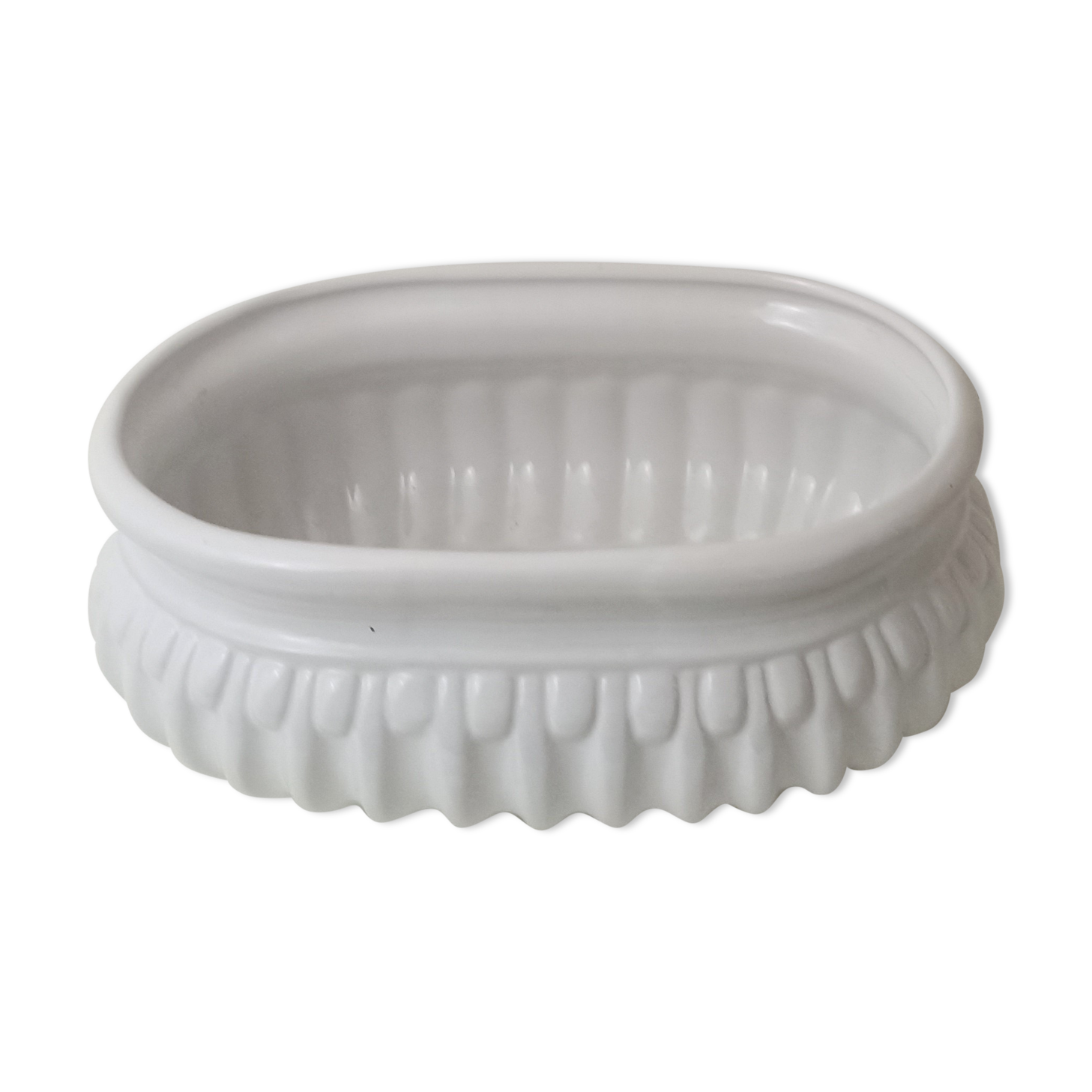 White porcelain planter