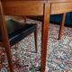 Table ronde extensible scandinave teck vintage