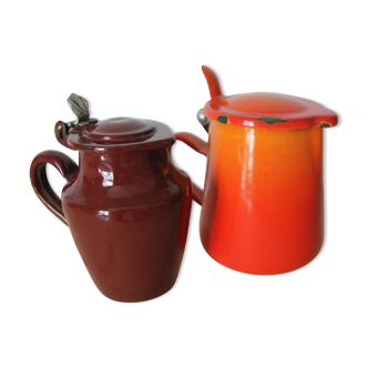 Duo de pots à lait