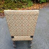 Old Louis XIII style armchair / on casters