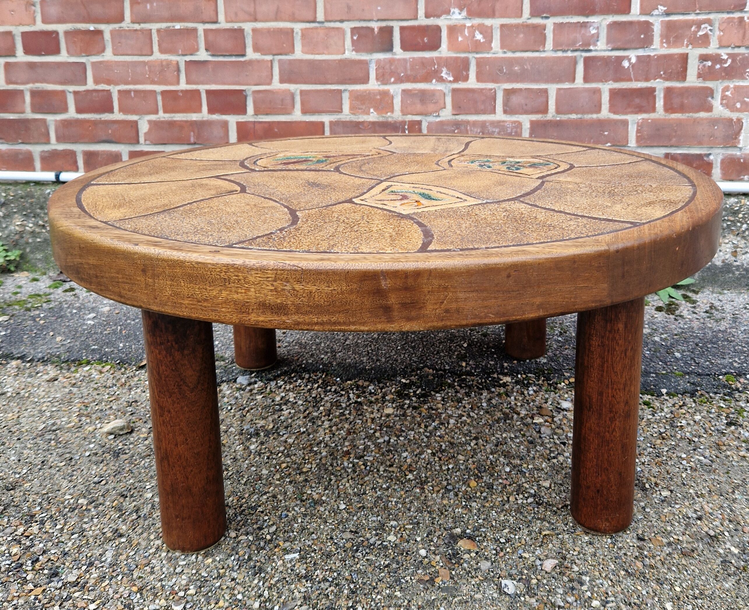 Table basse ronde 1960 circa