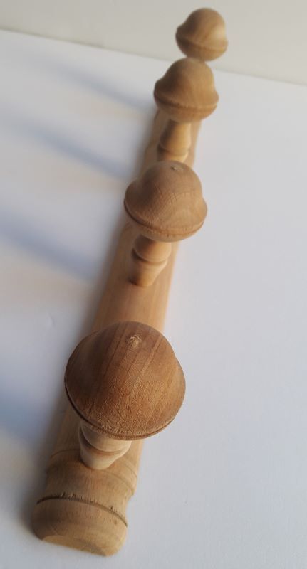 Coat rack integrated wood wall mounts