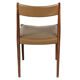 Lot of rosewood and khaki leather chairs 1960s, Manufacturer Lübke,