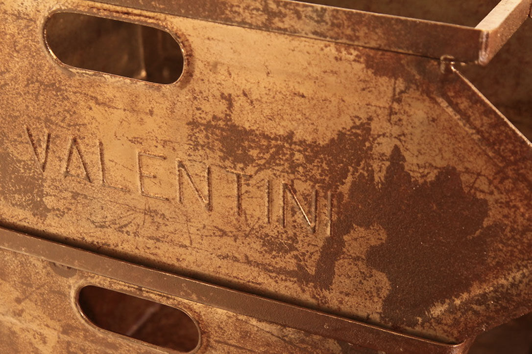 Set of 7 metal industrial lockers with spout "Valentini Lyon"