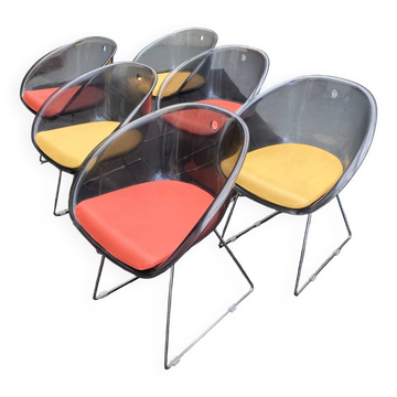 Set of 6 Italian chairs