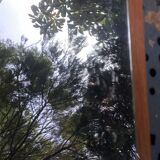 Scandinavian teak mirror 60s