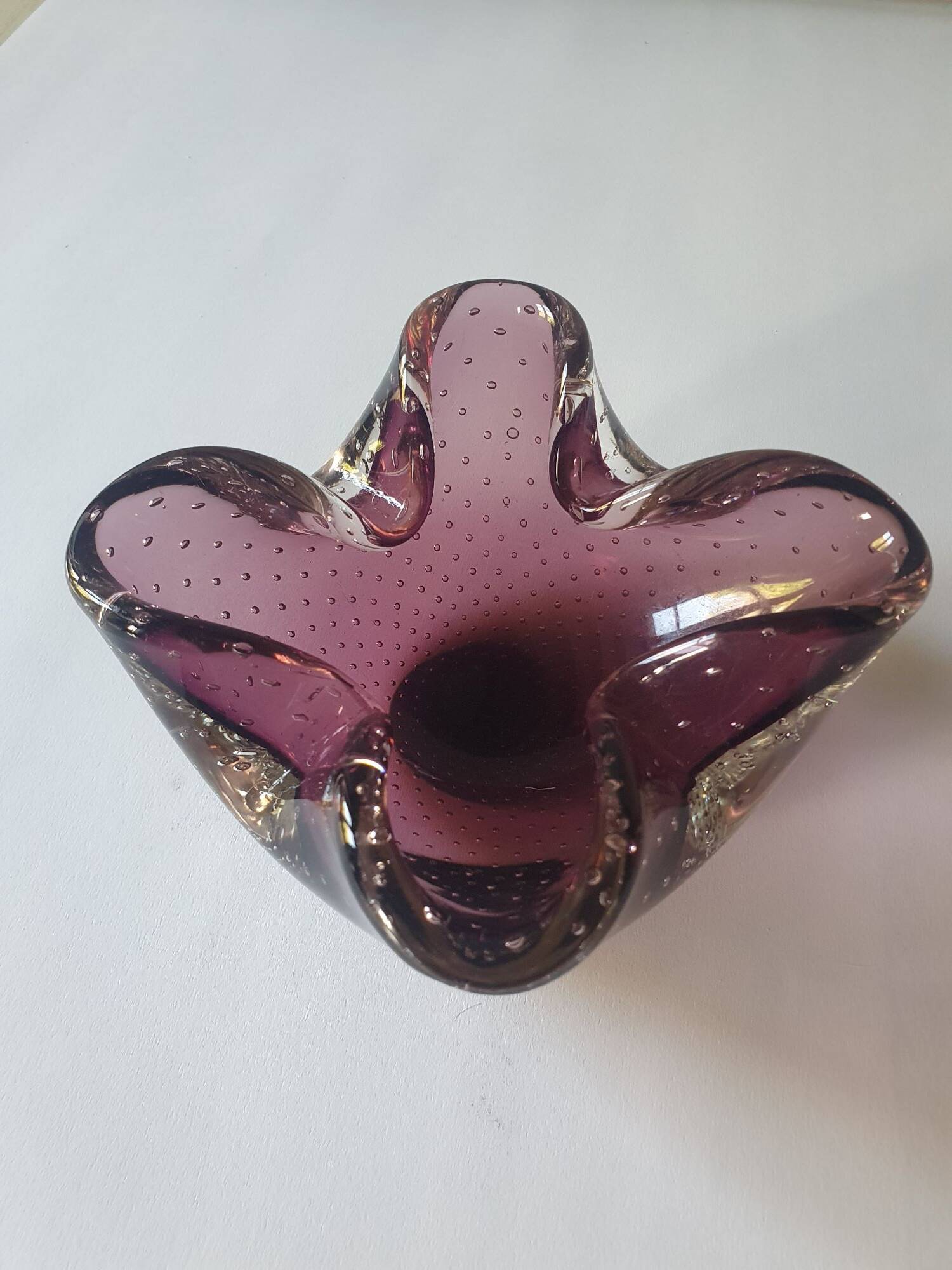Murano sommerso ashtray