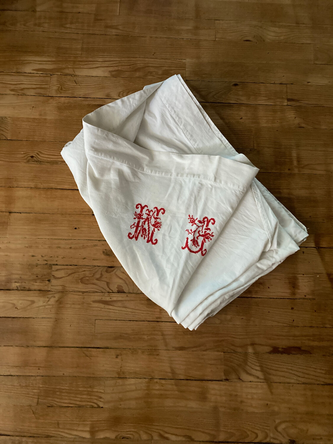 Linen sheet and old cotton