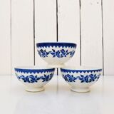 Small bowls earthenware vintage floral decoration.