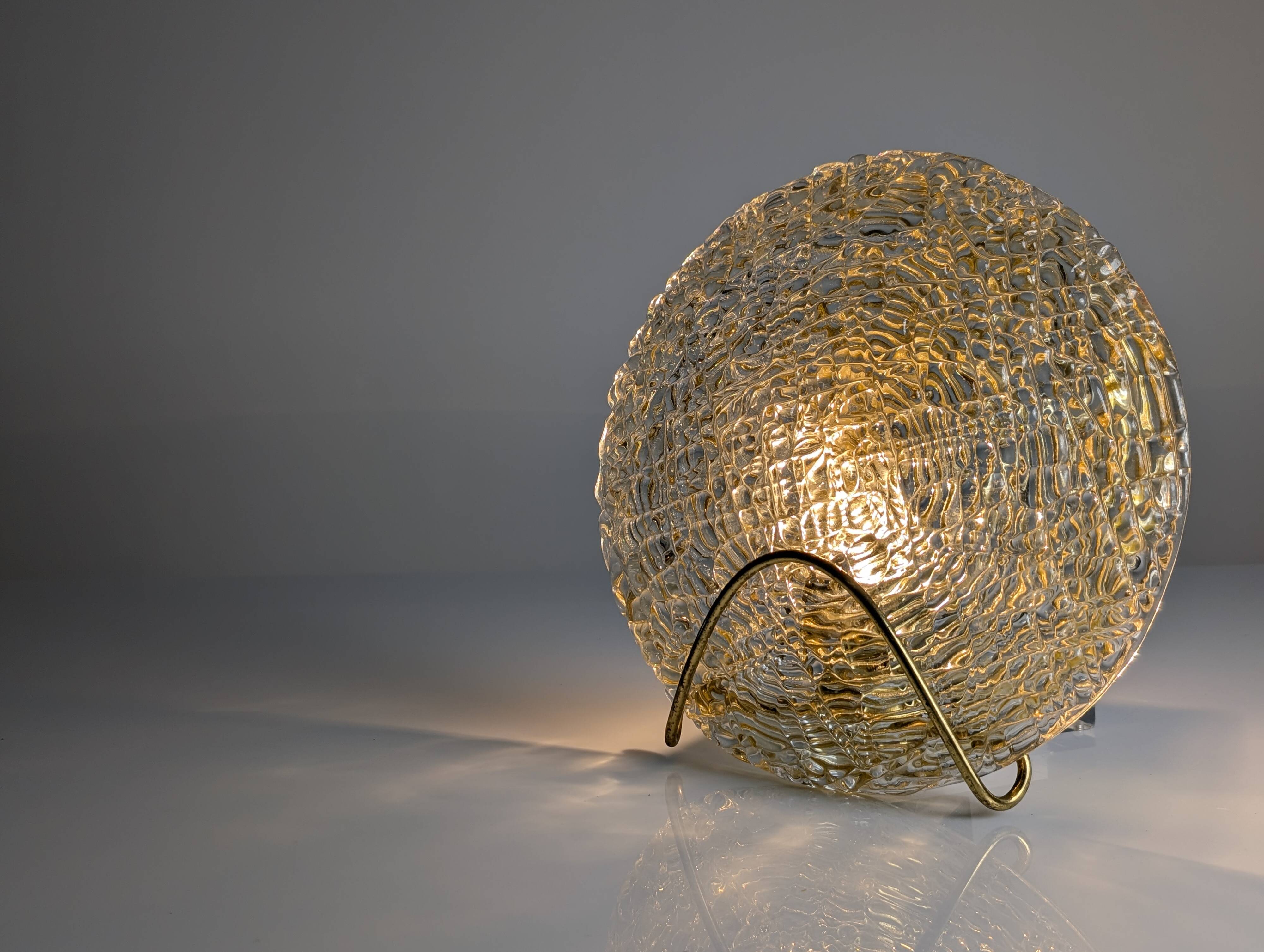 Murano Glass and Brass Wall Sconce, Austria, 1970s