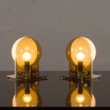 Pair of Sirio table lamps by Sergio Brazzoli & Ermanno Lampa for Guzzini