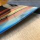 Art deco multicolored glass tray