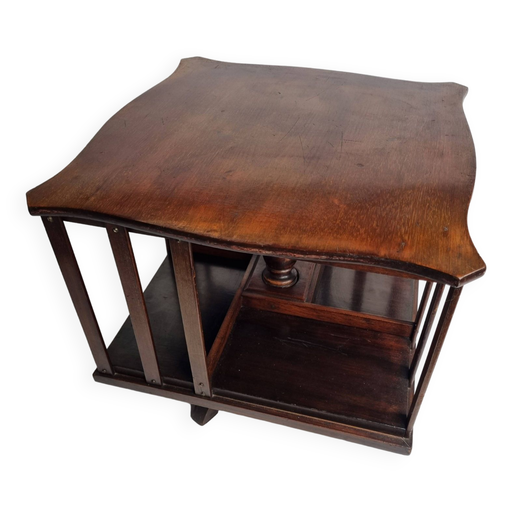 Small English style revolving table bookcase, 36 cm