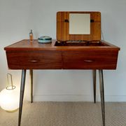 Coiffeuse scandinave en placage teck - années 60