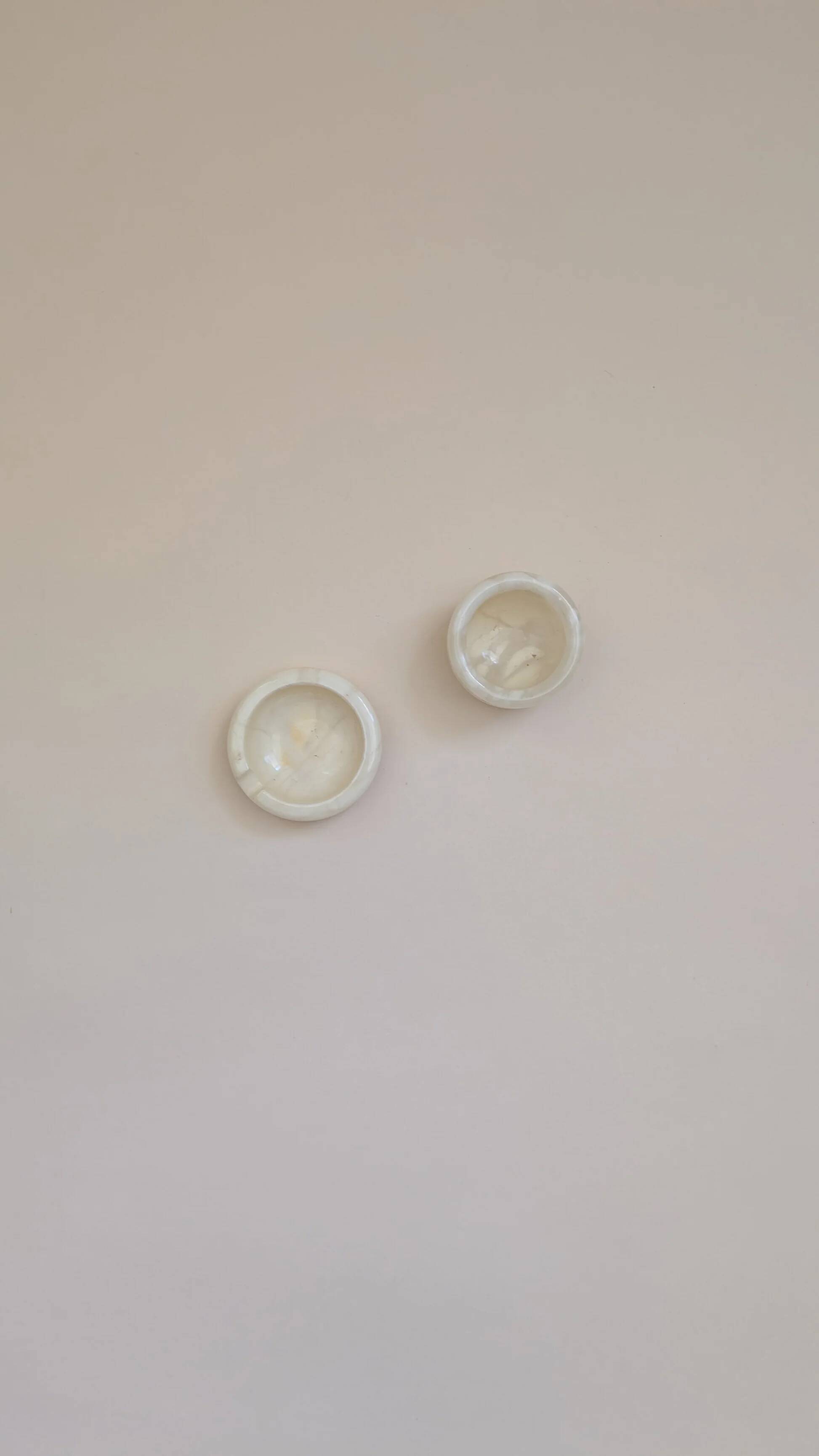 Stone ashtray and bowl