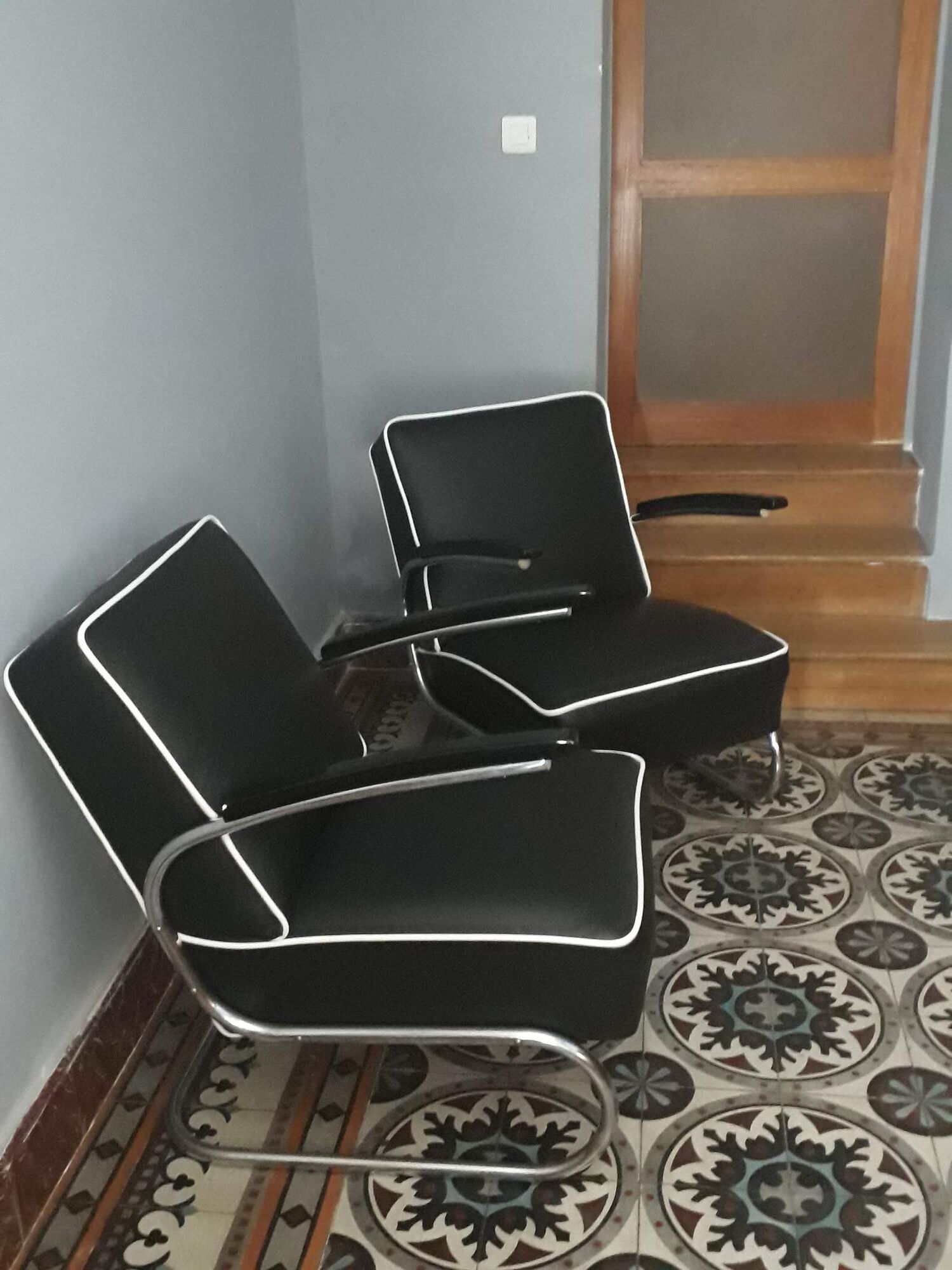 Pair of Bauhaus armchairs by Slezàk, K29 model, Gispen-Thonet 1932 design