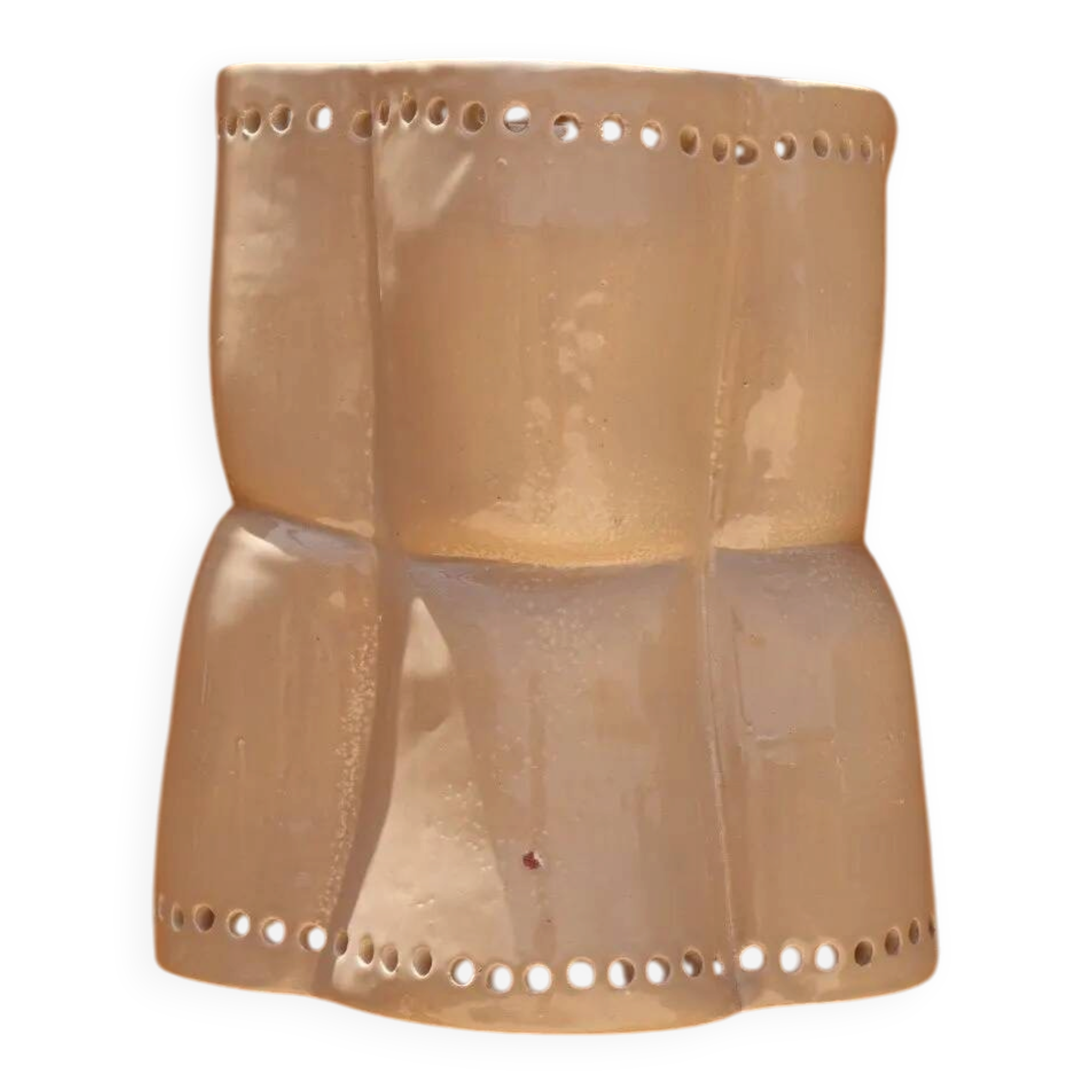 Sculptural ceramic wall light