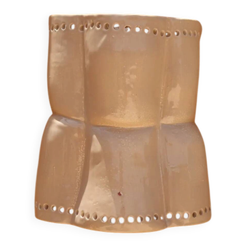 Sculptural ceramic wall light