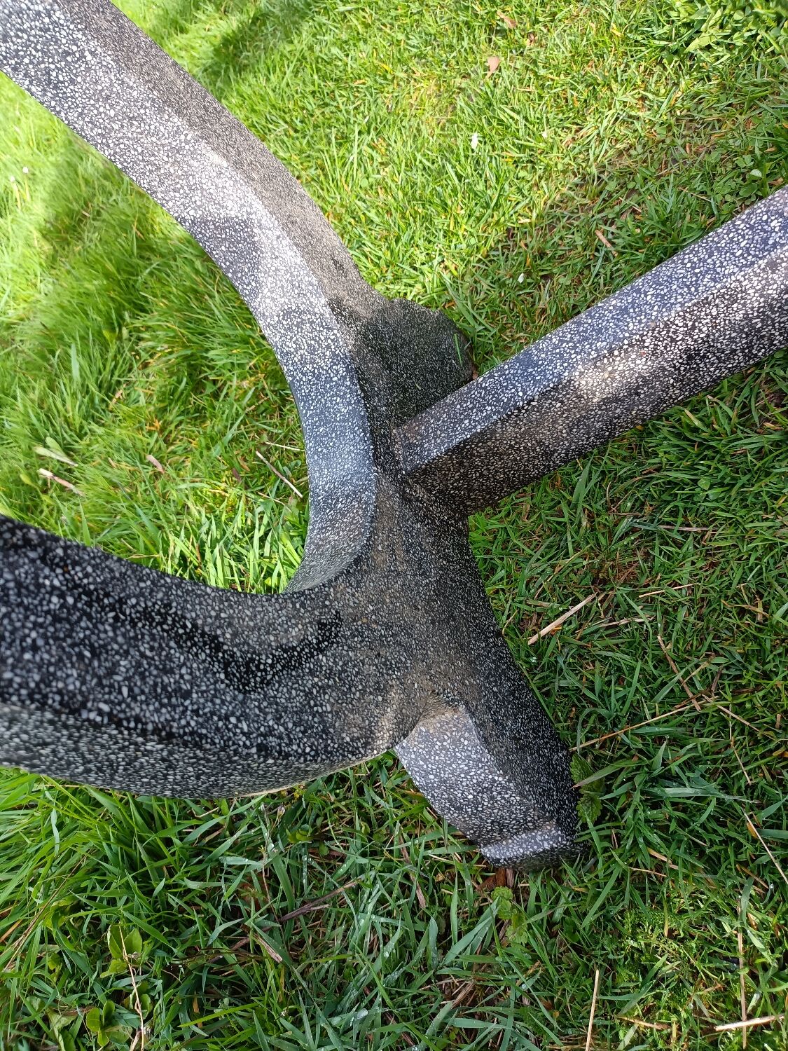 Old garden furniture in vintage stone