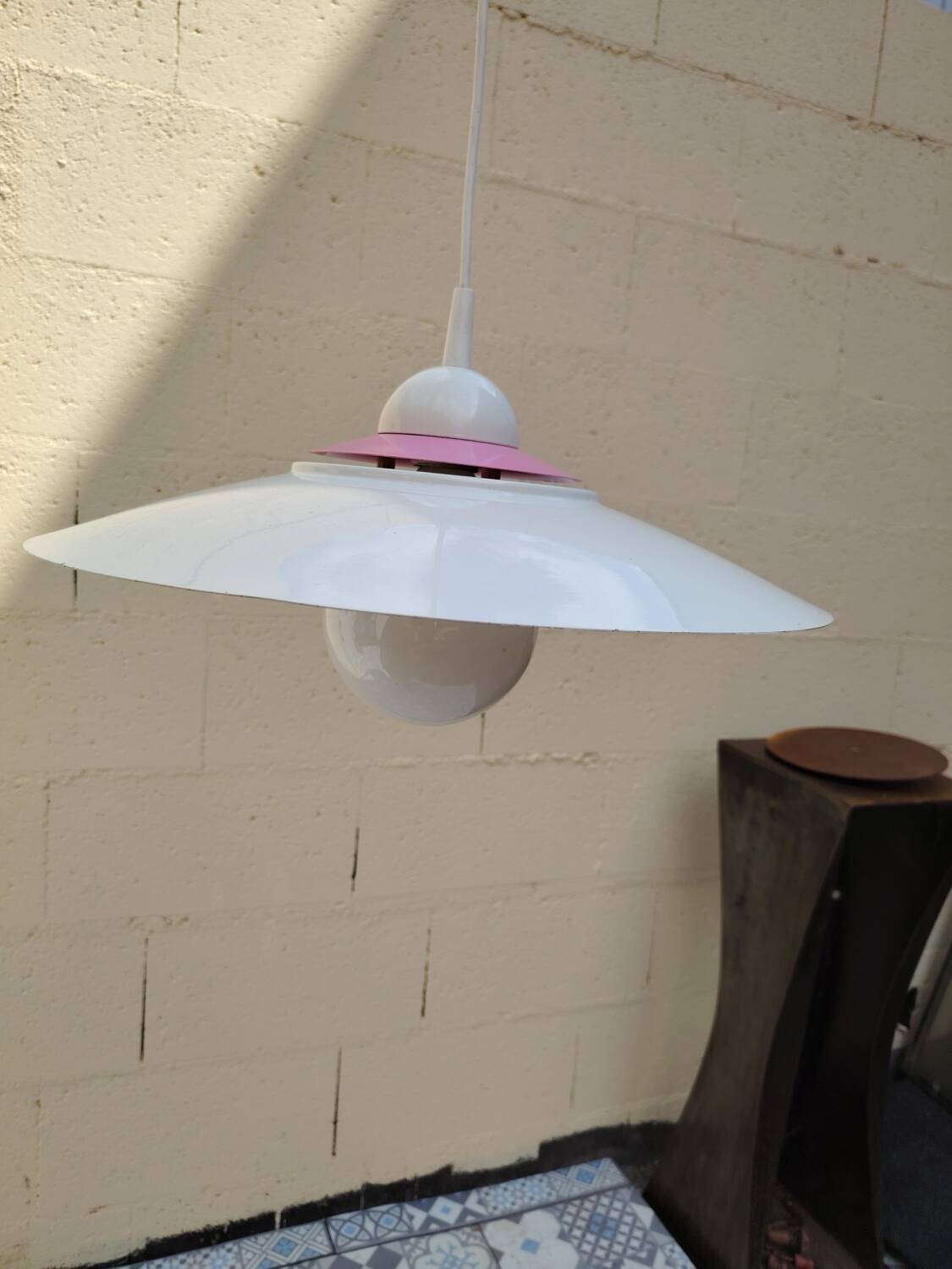 Space Age pendant light from the 70s