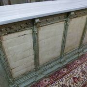 Comptoir bois paint et marbre