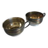 Tasse métal argenté
