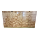Vintage sideboard in burl wood and gilded brass