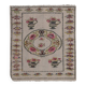 Vintage Turkish kilim, handwoven, 90x104 cm.