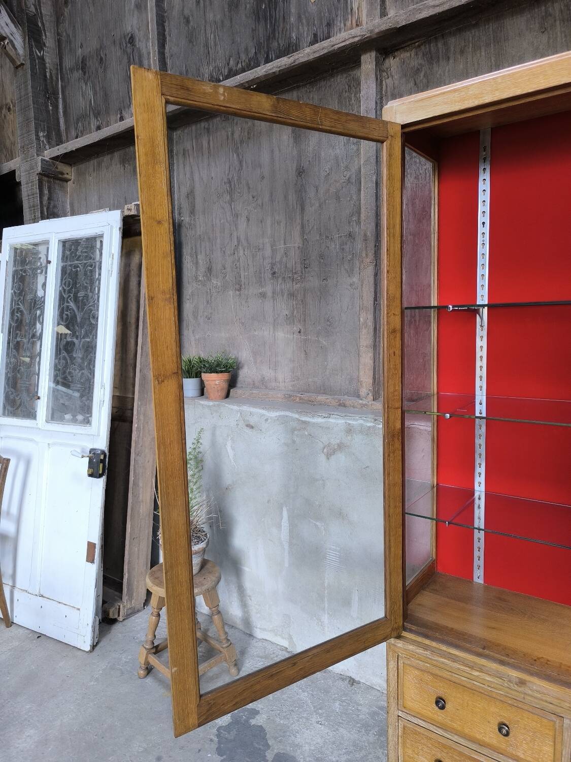 1950s trade furniture display case