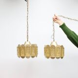 Vintage set hanglampen Vitrika Denmark