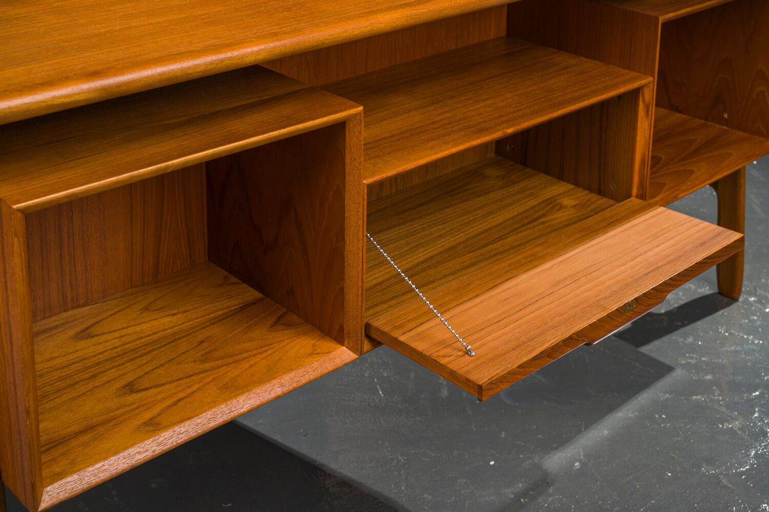 Mid-Century teak model 75 desk from Omann Jun, 1960s