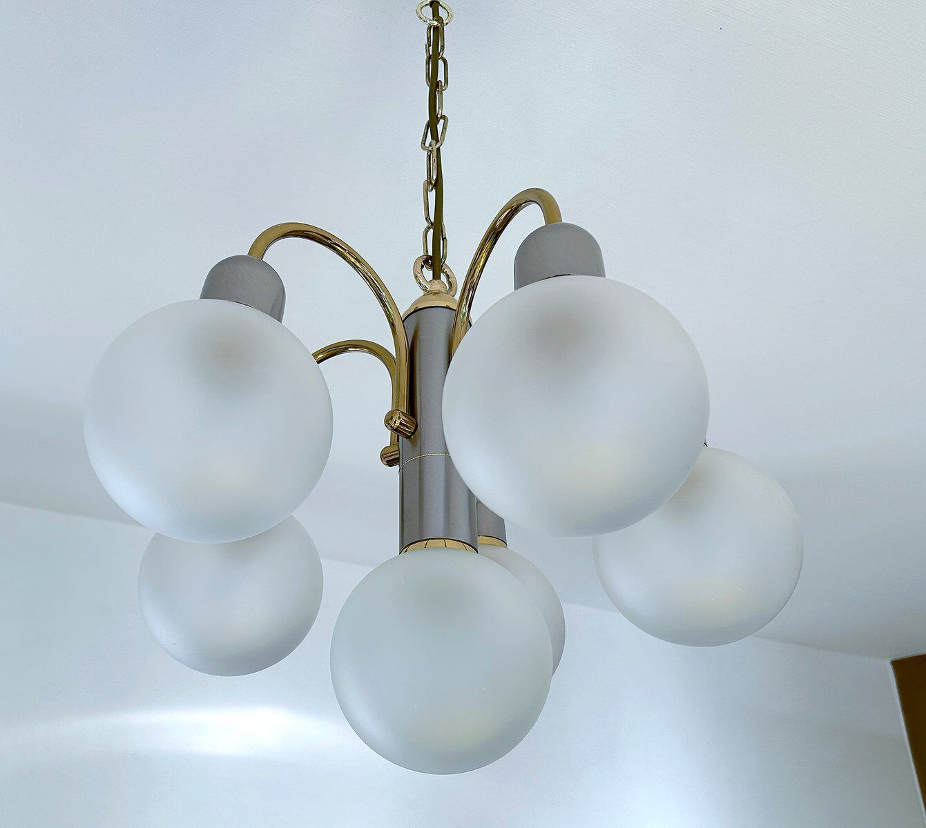 Lustre vintage de l'ère spatiale, années 1970
