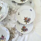 6 assiettes dessert et plat porcelaine ancienne Edelstein Bavaria